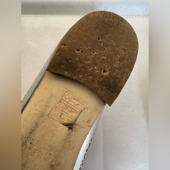 J.Crew Italian Leather Silver Loafers – Beautiful & Chic - Picture 11 of 14